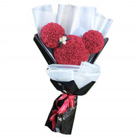 Rabbit Dog Panda Unicorn Teddy Bear Rose Soap Foam Flower Artificial-gift box-Golonzo