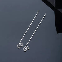 Shiny Alphabet Earrings-Golonzo