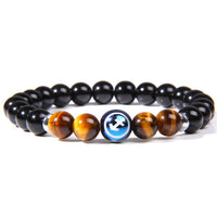 12 Zodiac Signs Charm Natural Stone Beads Bracelets-Bracelets-Golonzo