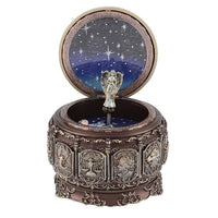 Vintage Music Box with 12 Constellations Rotating Goddess-Music Boxes-Golonzo