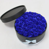 Hug Bucket Round Paper Box +Rose Soap Flower Packing Set-Golonzo