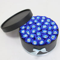 Hug Bucket Round Paper Box +Rose Soap Flower Packing Set-Golonzo