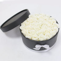 Hug Bucket Round Paper Box +Rose Soap Flower Packing Set-Golonzo