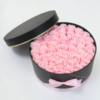 Hug Bucket Round Paper Box +Rose Soap Flower Packing Set-Golonzo