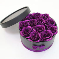 Hug Bucket Round Paper Box +Rose Soap Flower Packing Set-Artificial Flora-Golonzo