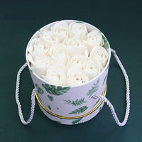 Hug Bucket Round Paper Box +Rose Soap Flower Packing Set-Artificial Flora-Golonzo