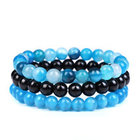 8mm Natural Stone Bracelet 3Pcs/set-Bracelets-Golonzo