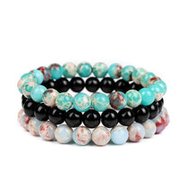 8mm Natural Stone Bracelet 3Pcs/set-Bracelets-Golonzo