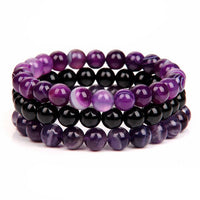 8mm Natural Stone Bracelet 3Pcs/set-Bracelets-Golonzo