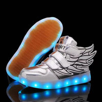 Kids LED Light up Shoes with wing-Shoes-Golonzo