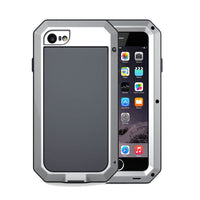 Shockproof Waterproof Metal Aluminum Phone Case for Iphone 11 12 13 Pro Max X XS XR 8 7 Plus Cover Screen Glass Film-Mobile Phone Cases-Golonzo