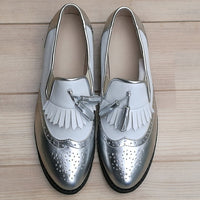 Leather Oxford Shoes Loafers for Women-Shoes-Golonzo