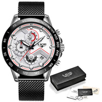 Stainless Steel Chronograph Quartz Watches-Watches-Golonzo