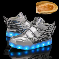 Kids LED Light up Shoes with wing-Shoes-Golonzo