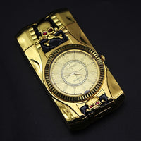 Luxurious Gold Watch Jet Lighter Gas Lighter Cigar Cigarette-lighter-Golonzo
