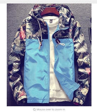 Slim Fit Floral Bomber Jacket-Coats and Jackets-Golonzo