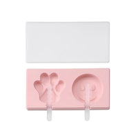 Silicone Ice Cream Mold with Cover Animals Shape Jelly Form Maker-Kitchen Slicers-Golonzo