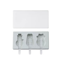 Silicone Ice Cream Mold with Cover Animals Shape Jelly Form Maker-Kitchen Slicers-Golonzo