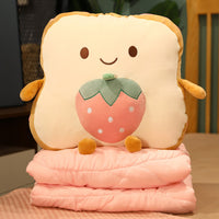 40x40cm Lovely Bread Plush Pillow-Pillows-Golonzo