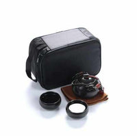 Chinese Ceramic Teapot and Tea Cup Set-Coffee and Tea Cups-Golonzo