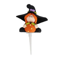 Happy Halloween Cake Topper Pumpkin Ghost Bat Witch Ghost Castle Black Cat Horror-Party Decorations-Golonzo