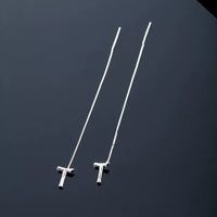 Shiny Alphabet Earrings-Earrings-Golonzo