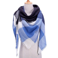 Fashion Plaid Soft Cashmere Scarves-Scarves-Golonzo