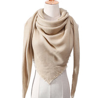 Fashion Plaid Soft Cashmere Scarves-Scarves-Golonzo
