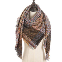 Fashion Plaid Soft Cashmere Scarves-Scarves-Golonzo