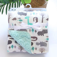 Baby Blankets Thicken Double Layer Super Soft-Blankets-Golonzo