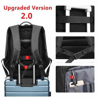 Laptop&Travel Backpack Water Repellent with USB Charging Port-Backpacks-Golonzo