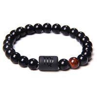 12 Zodiac Signs Charm Natural Stone Beads Bracelets-Bracelets-Golonzo