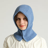 Knitted Cotton Snood Hat Scarf-Scarves-Golonzo