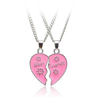 Best Friends Love Couple Necklace For Women Cut Animal Rabbit Rainbow-Necklace-Golonzo