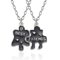 Best Friends Love Couple Necklace For Women Cut Animal Rabbit Rainbow-Necklace-Golonzo