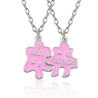 Best Friends Love Couple Necklace For Women Cut Animal Rabbit Rainbow-Necklace-Golonzo