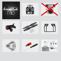 Quadcopter With Camera 1080P WIFI Real Time Video Altitude-Remote Control Helicopters-Golonzo