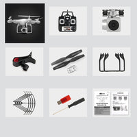 Quadcopter With Camera 1080P WIFI Real Time Video Altitude-Remote Control Helicopters-Golonzo