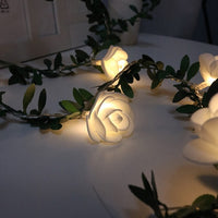 Rose Flower led Fairy String Lights Battery Powered-LED light Bulbs-Golonzo