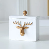 Deer Toothpick box container Toothpick holders Table home decor toothpick storage box gift toothpick dispenser-Toothpick holders-Golonzo