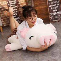 Hot Ultra Soft Squishy Giant Piggy Doll Lying Sleepy Plush Animal Toy-Stuffed Animals-Golonzo