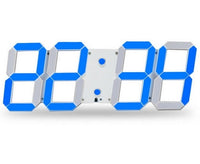 Large Digital 3D Led Wall Clock Modern Design Home Decor-Wall Clocks-Golonzo