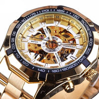 Stainless Steel Waterproof Mens Skeleton Watches-Watch-Golonzo