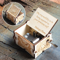 Wooden Hand Crank Queen Music Box Game Of Thrones Dragon Ball TO MY Goigeous Wife Theme Music Box-Music Boxes-Golonzo