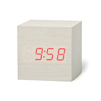 Digital Wooden LED Alarm Clock Wood Retro Glow Clock Desktop Table Decor Voice Control Snooze Function Desk Tool-Alarm Clocks-Golonzo