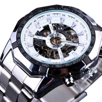 Stainless Steel Waterproof Mens Skeleton Watches-Watch-Golonzo