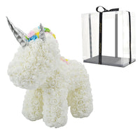 Rabbit Dog Panda Unicorn Teddy Bear Rose Soap Foam Flower Artificial-gift box-Golonzo