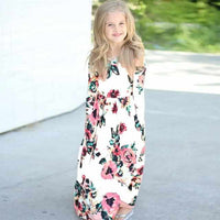 Girls Floral Princess Dress-Dresses-Golonzo