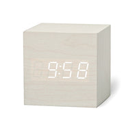 Digital Wooden LED Alarm Clock Wood Retro Glow Clock Desktop Table Decor Voice Control Snooze Function Desk Tool-Alarm Clocks-Golonzo