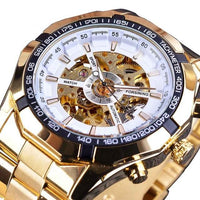 Stainless Steel Waterproof Mens Skeleton Watches-Watch-Golonzo